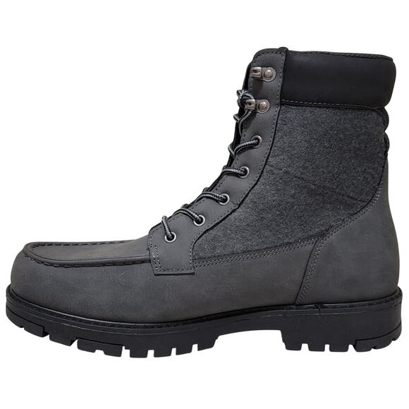 Levi's Men Arizona Moc Neo Combat Boots Size US 11M Charcoal Grey / Black - Picture 3 of 5